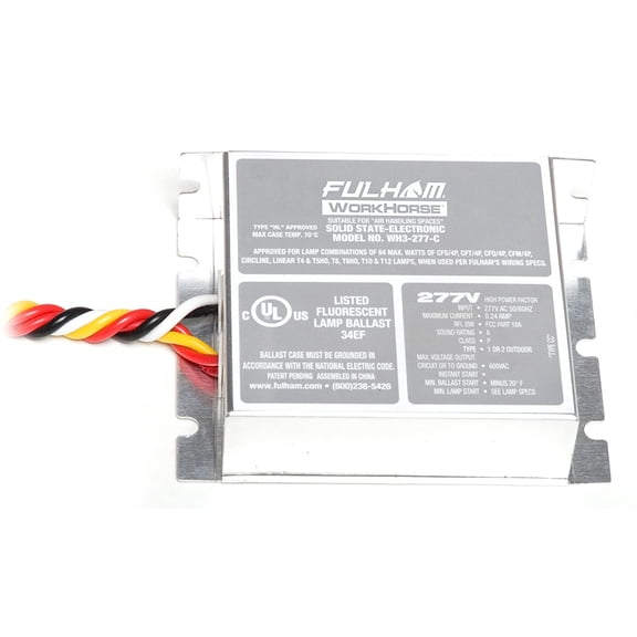 Fulham 13 to 64 Watts, 1 or 2 Lamps, Electronic Ballast WH3-277-C