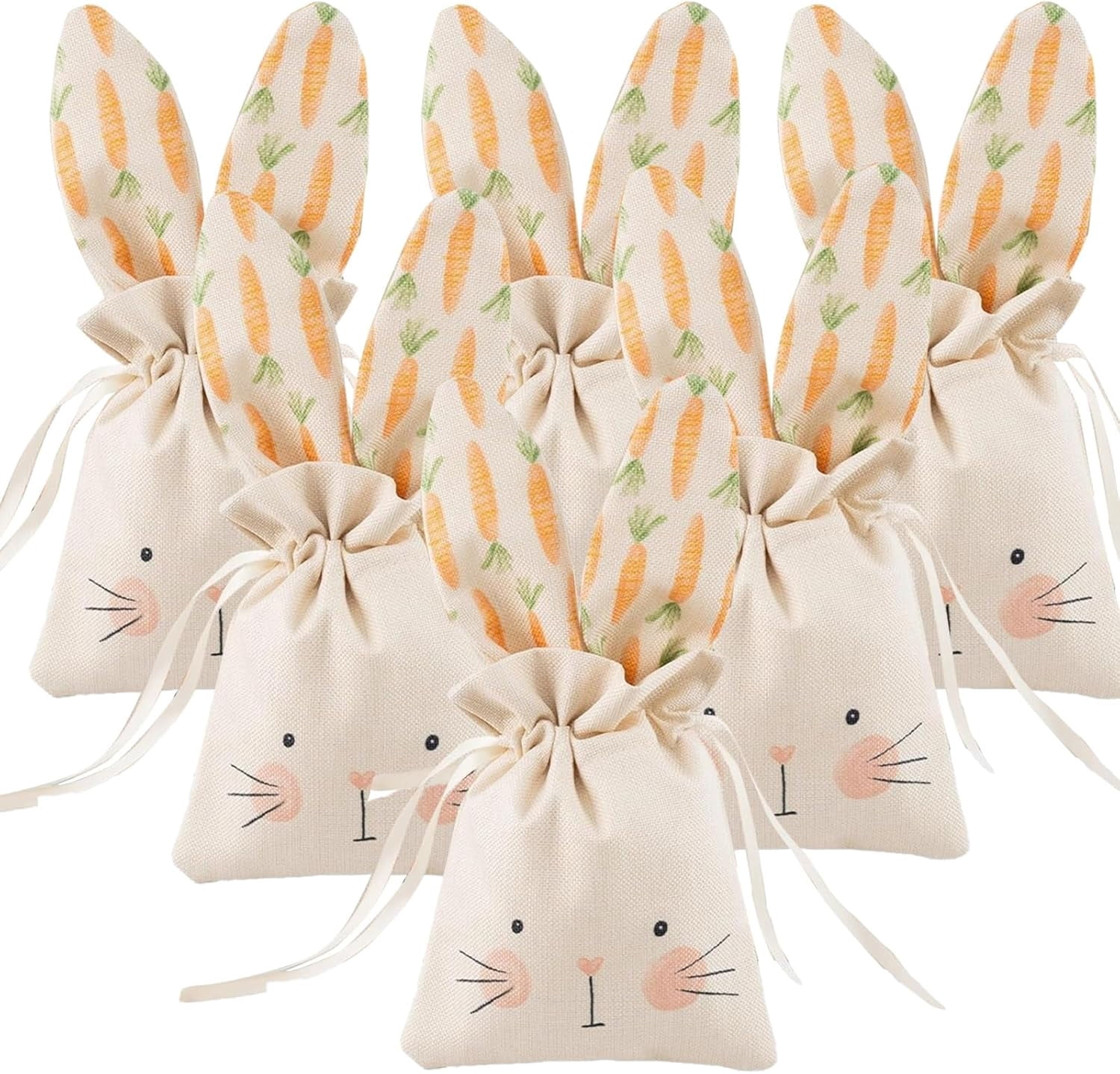 Floss & Rock Bunny Rabbit Drawstring Kit Bag - 14x16 Inch, Personalized 'I Belong To' Tag - View #9