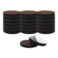 thumbnail image 1 of Fulier 20pcs Round Non-slip Felt Furniture Pads 1 1/8" Floor Protector for Chair Legs Feet Black, 1 of 7