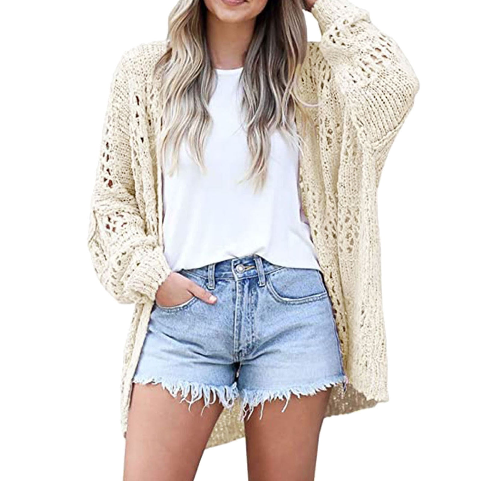 cream cardigan for dress Cozy in Capri Button-Front Knit Cardigan | Trendy Women Tops
