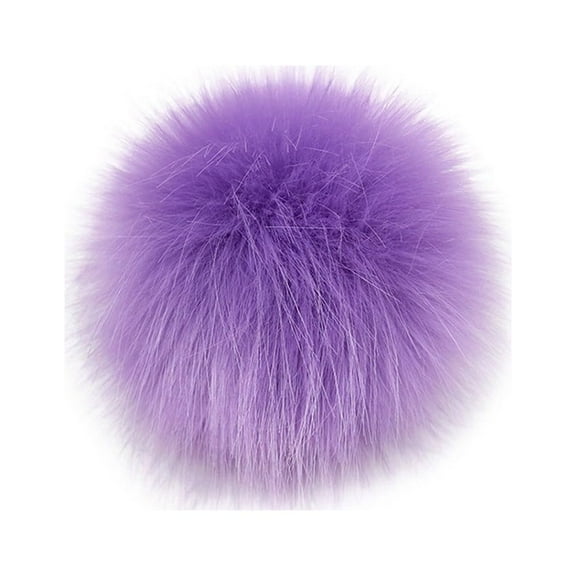 Fulijie DIY Knitting Hats Accessires-Faux Fake Fur Pom Pom Ball with Press Button