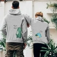 thumbnail image 1 of Fulijie Matching Couple Hoodies,Custom Anniversary Sweatshirt For Couples,Womens Sweatshirts & Hoodies,Men Hoodies Sweatshirt Dinosaur Pullover For Lovers Matching Couple Wedding Anniversary Newlywed, 1 of 7