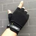 Fulijie Men Antiskid Cycling Bike Gym Fitness Sports Half Finger Gloves