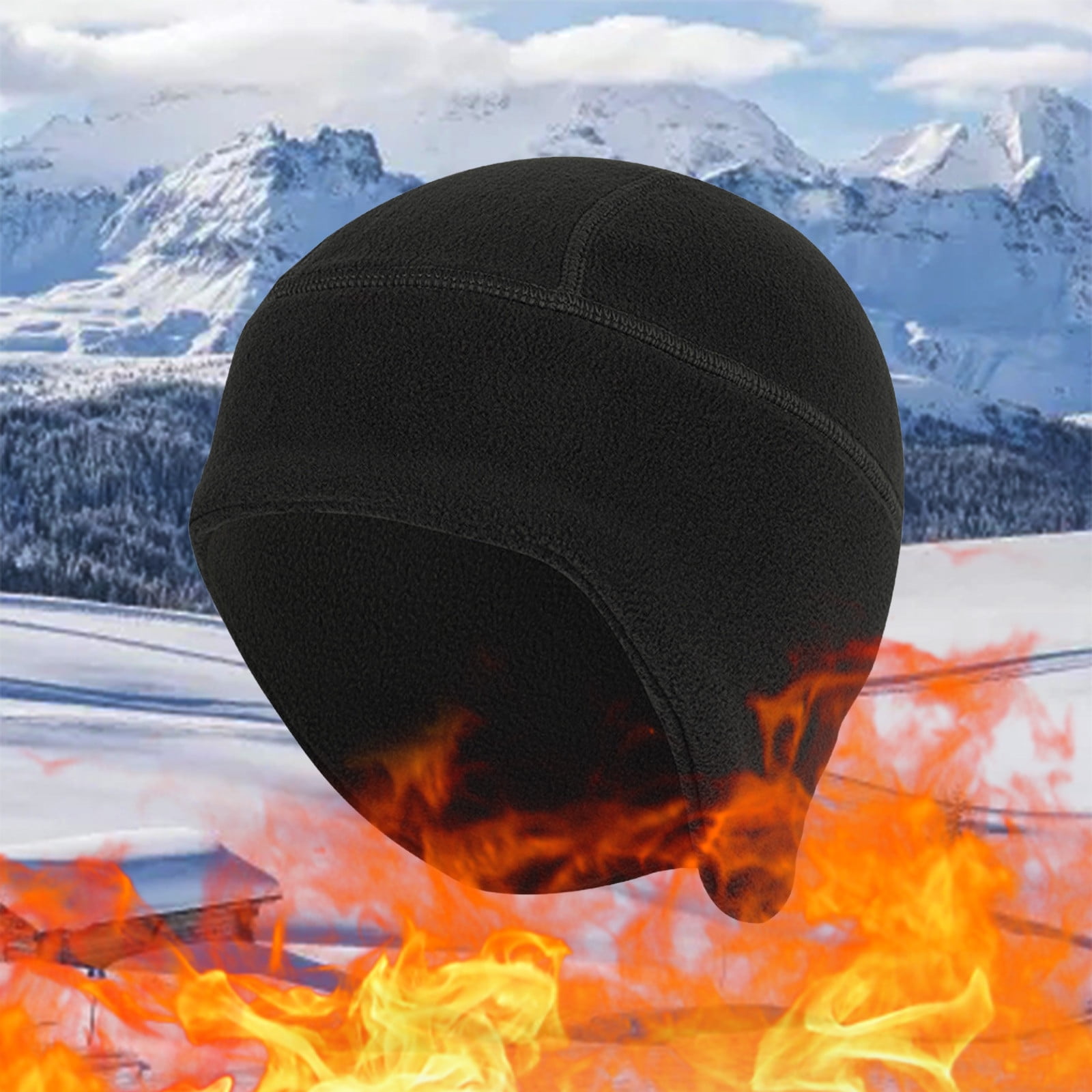 Fulijie Winter Thermal Skull Cycling Running Beanie Hats Under Helmets