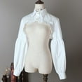 thumbnail image 1 of Fulijie Women Solid Ruffle Detachable Blouse with False Collar Half Shirt Collar, 1 of 5