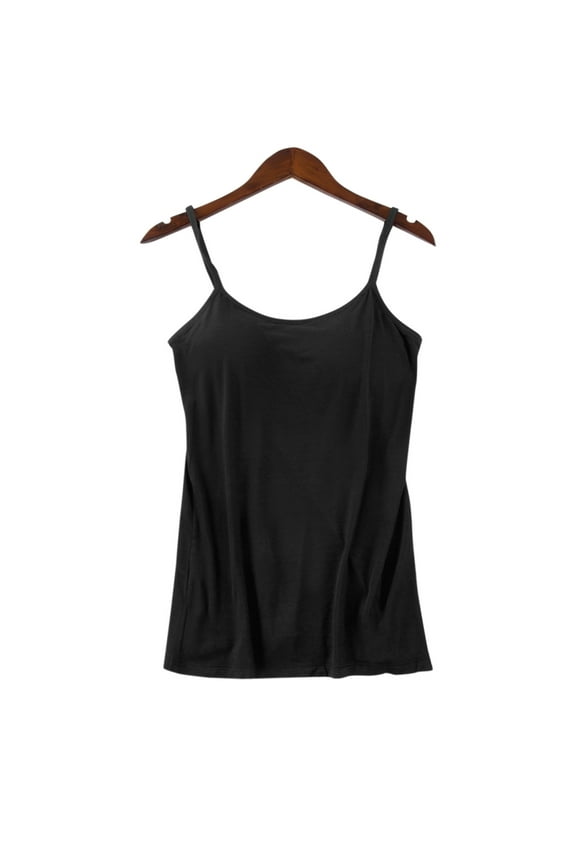 Women's Modal Built-in Bra Padded Camisole Yoga Tanks Tops