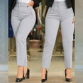 thumbnail image 1 of Fulijie Women's New Casual Fashion Slim Fit Bag Hip Casual Pants, Gray Beach Outfits for Women, Polyester Linen Set for Women, Linen Pants Women, Plus Size Pants for Women, 1 of 4