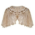 thumbnail image 1 of Fulijie Womens Tops,Women's 1920s Shawl Beaded Sequin Deco Evening Cape Bolero Flapper Cover up, 1 of 4