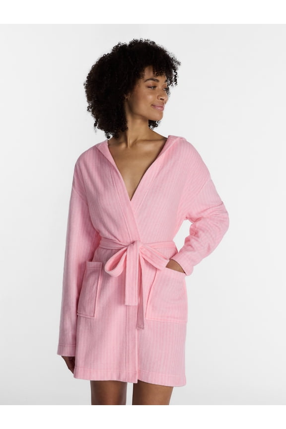 Terry Hooded Robe, Women’s and Women’s Plus S-3X