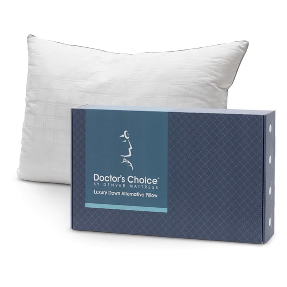 Denver Mattress Adult UV Resistant King Down Alternative Pillow, Soft