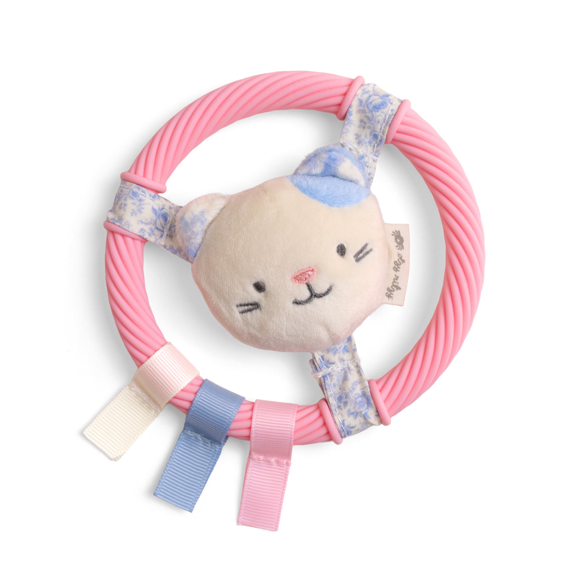 Itzy Ring Pal™ Teething ring with plush kitty