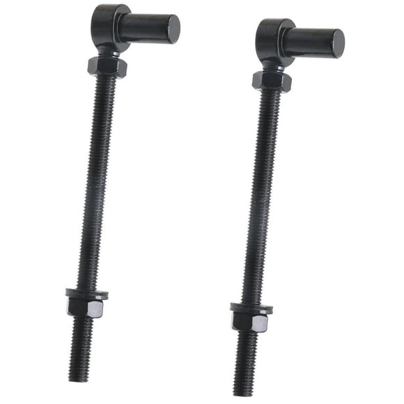 Fuliko 2 Pack M12 Stainless Steel J-Bolt Gate Hinges with 5/8" Male Pin, Includes Nuts and Washers for Farm Fence (M12 x 8")