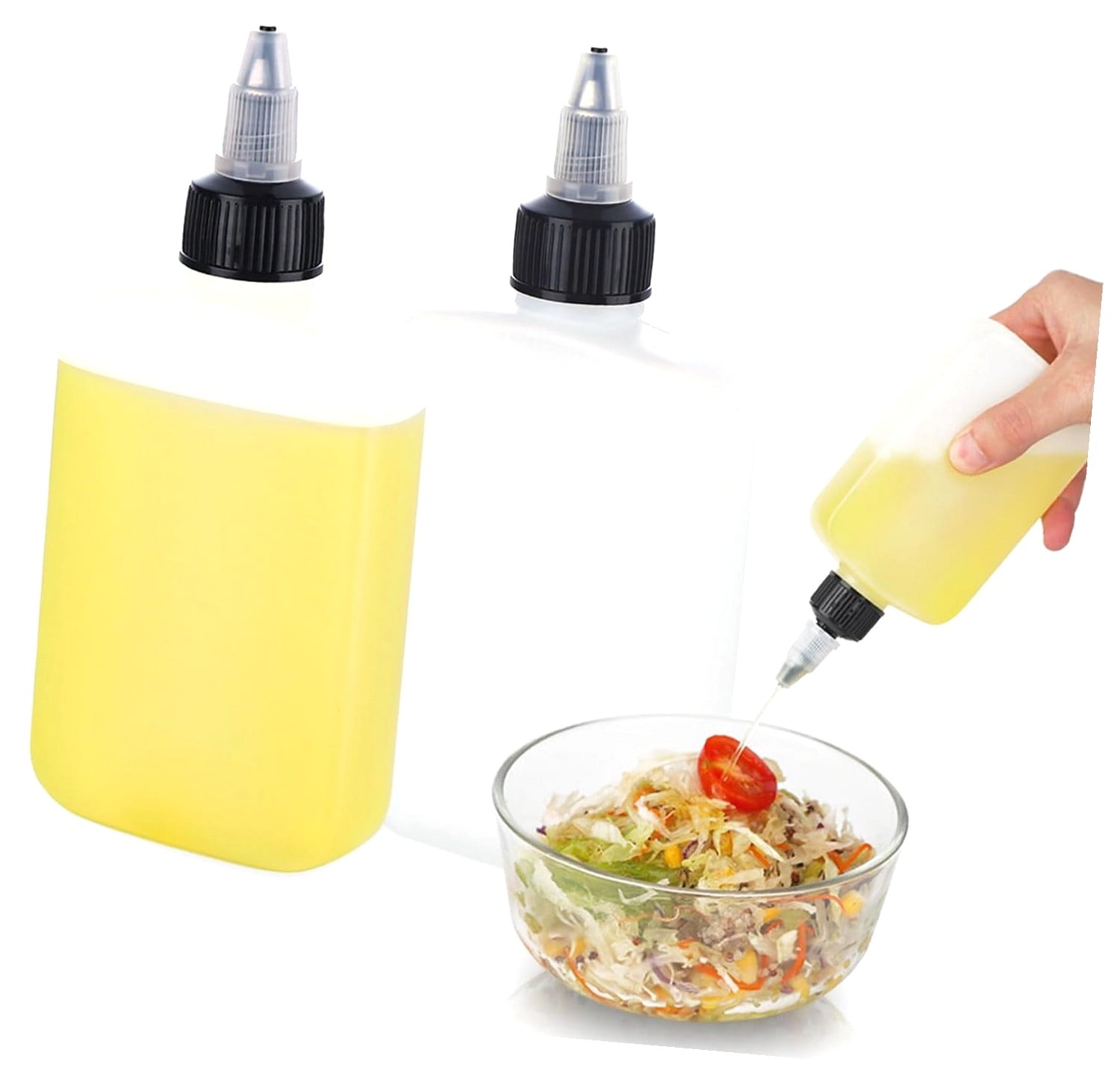 Fuliko 2 Pack Squeeze Bottles for Liquids for Camping Kitchen, Camping ...