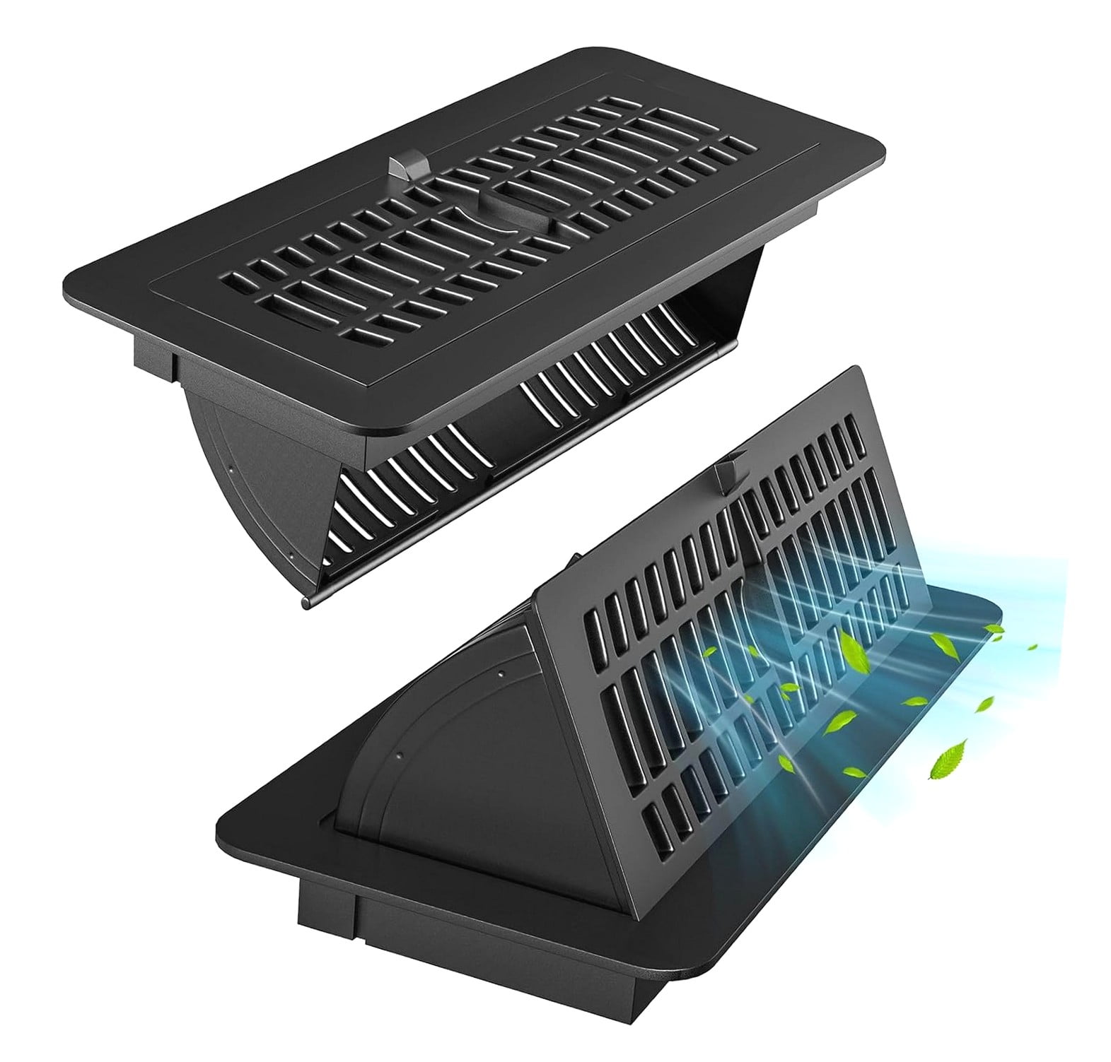 Fuliko 2 Pack Vent Deflectors Floor Vent Covers for Floor 4 10 inch ...