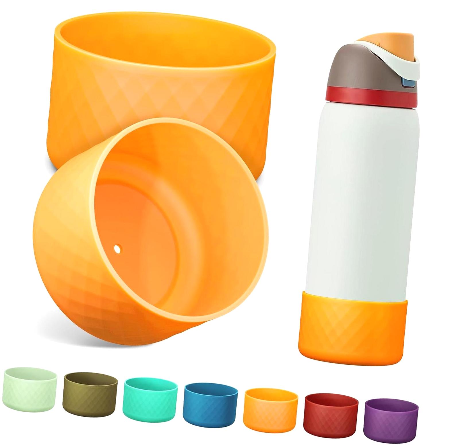 Fuliko 2PCS Silicone Water Bottle Boot for Owala 24oz 32oz 40oz, Anti ...