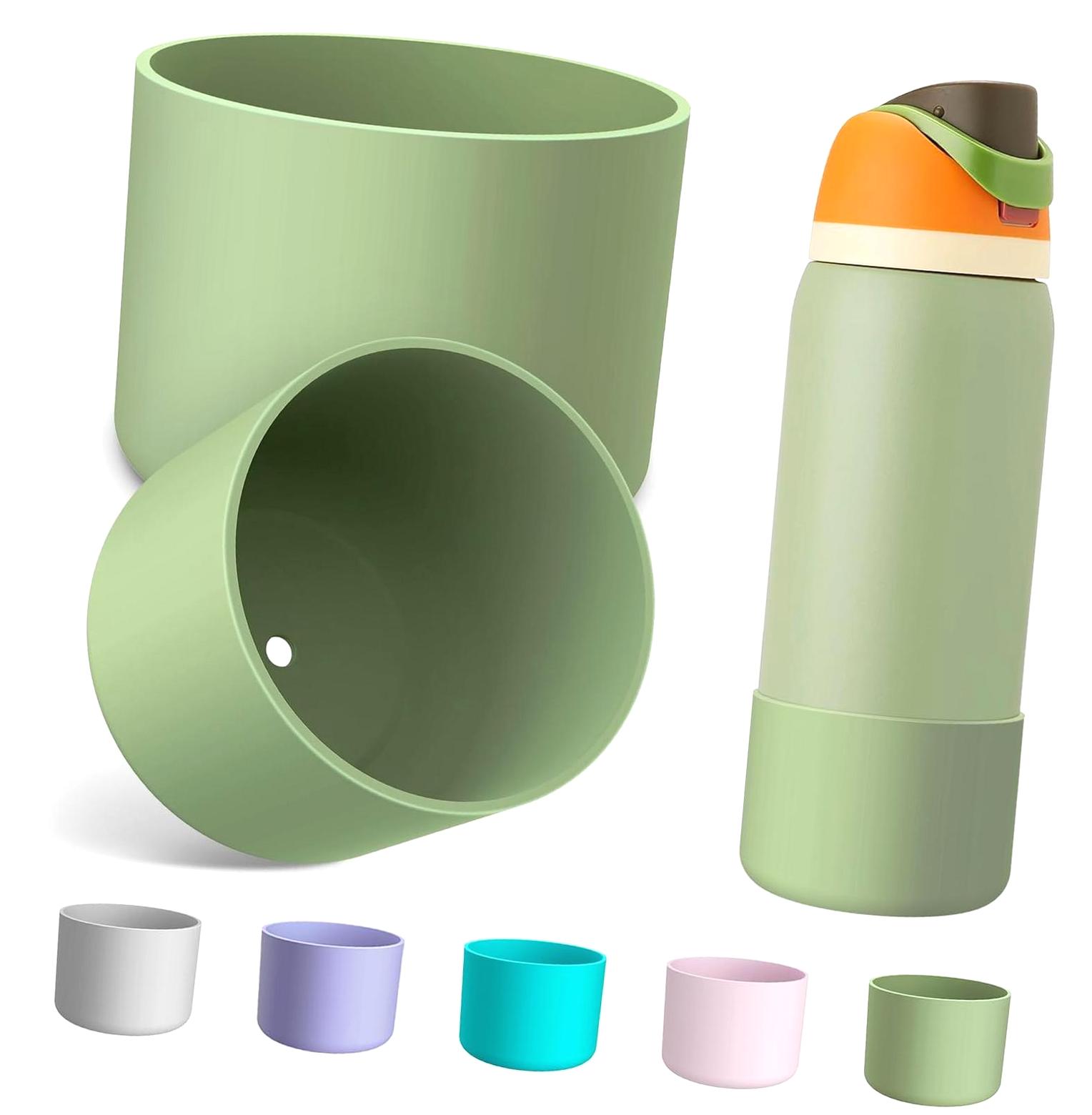 Fuliko 2PCS Silicone Water Bottle Boot for Owala 24oz 32oz 40oz, Anti ...