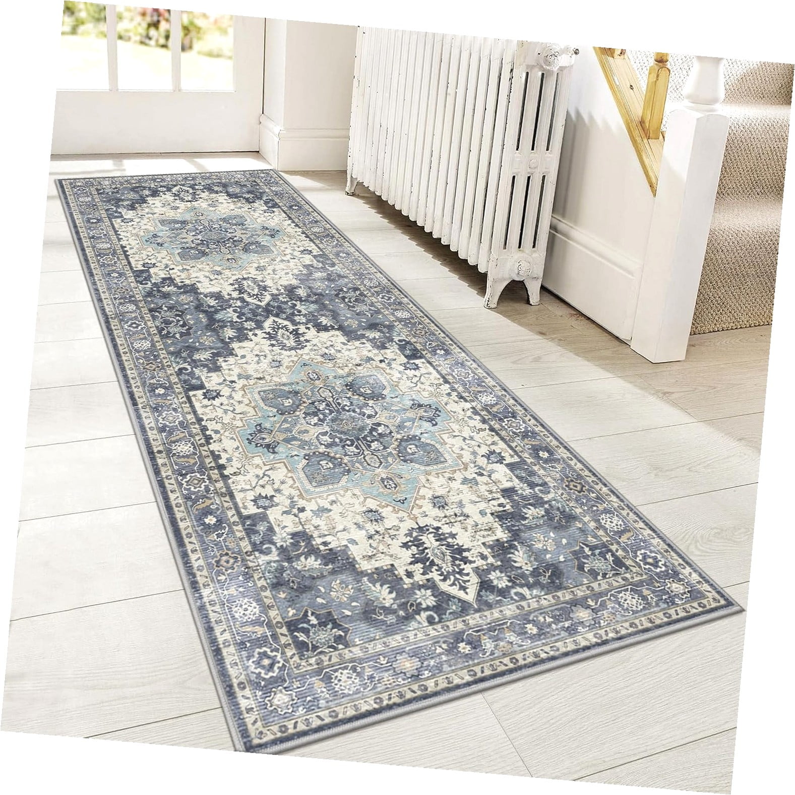 Fuliko 2x6 Runner Rugs for Hallway, Machine Washable, Low Pile Soft ...