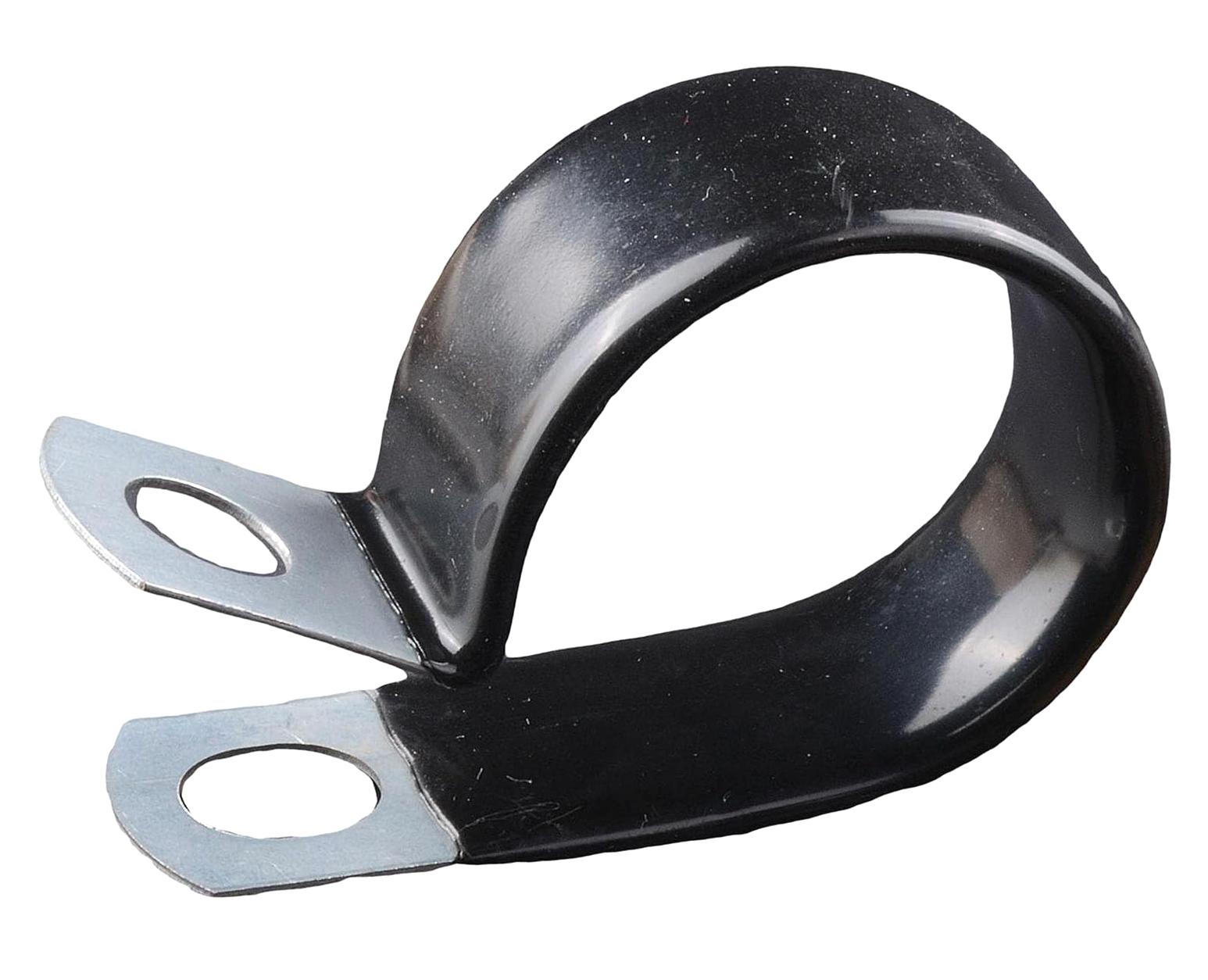 50 Fascette Fermacavo In Alluminio Rivestito Vinile, 11/16", Per Linee Freno/fuel/accensione - Richco NE11