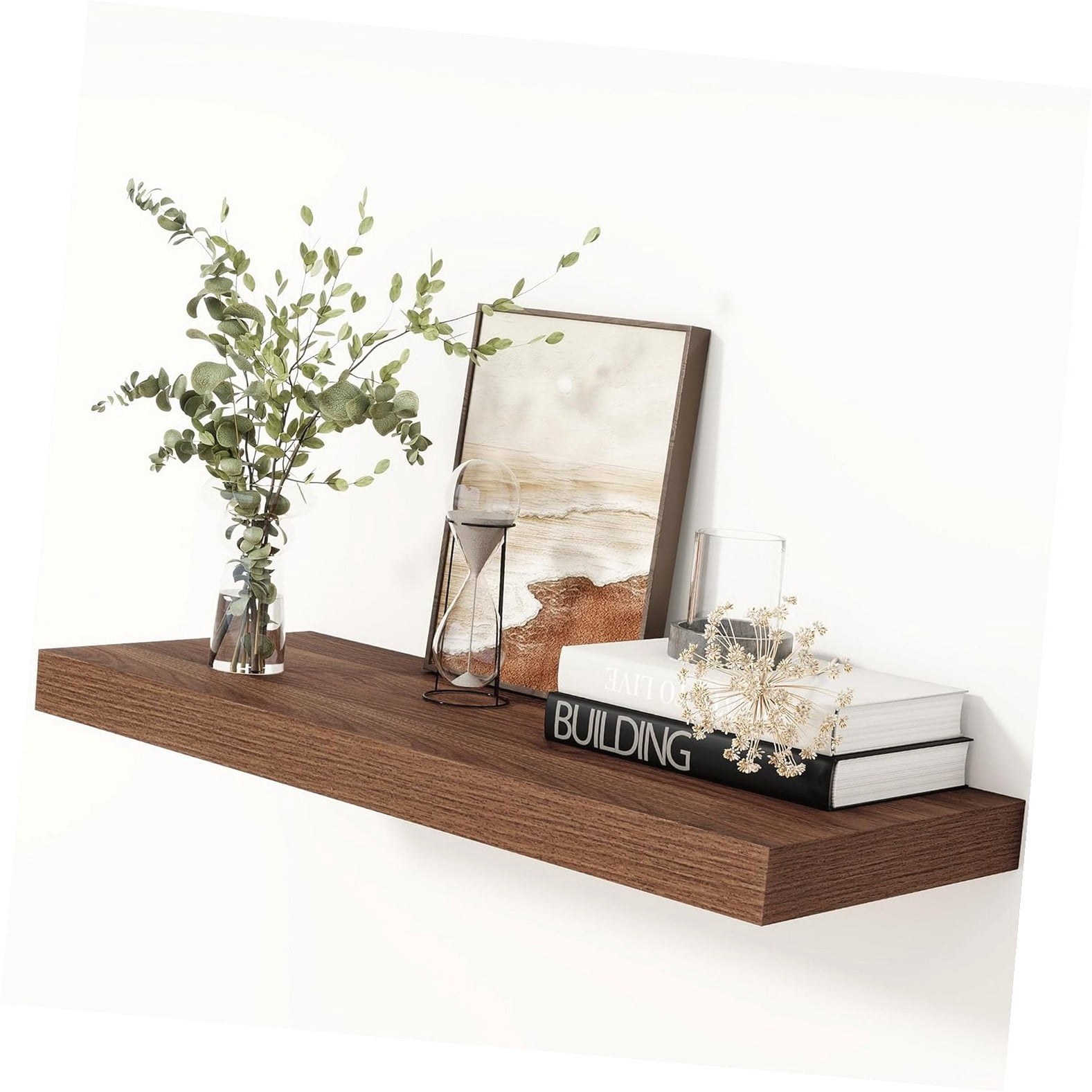 Fuliko 30 Inch Long, 12 Inch Deep for Books, Wood 30x12 Storage Shelves ...