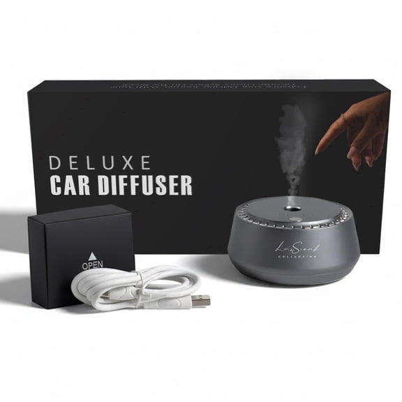Luxscent Collection Smart Car Diffuser, 20ml Scent Oil Included, Portable Cordless Aromatherapy Device