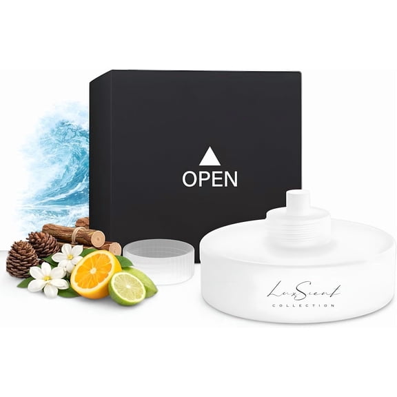 Luxscent Collection Smart Car Diffuser Fragrance Refill Cartridge, Aqua, 20ml, Compatible with Ultrasonic Smart Car Diffusers