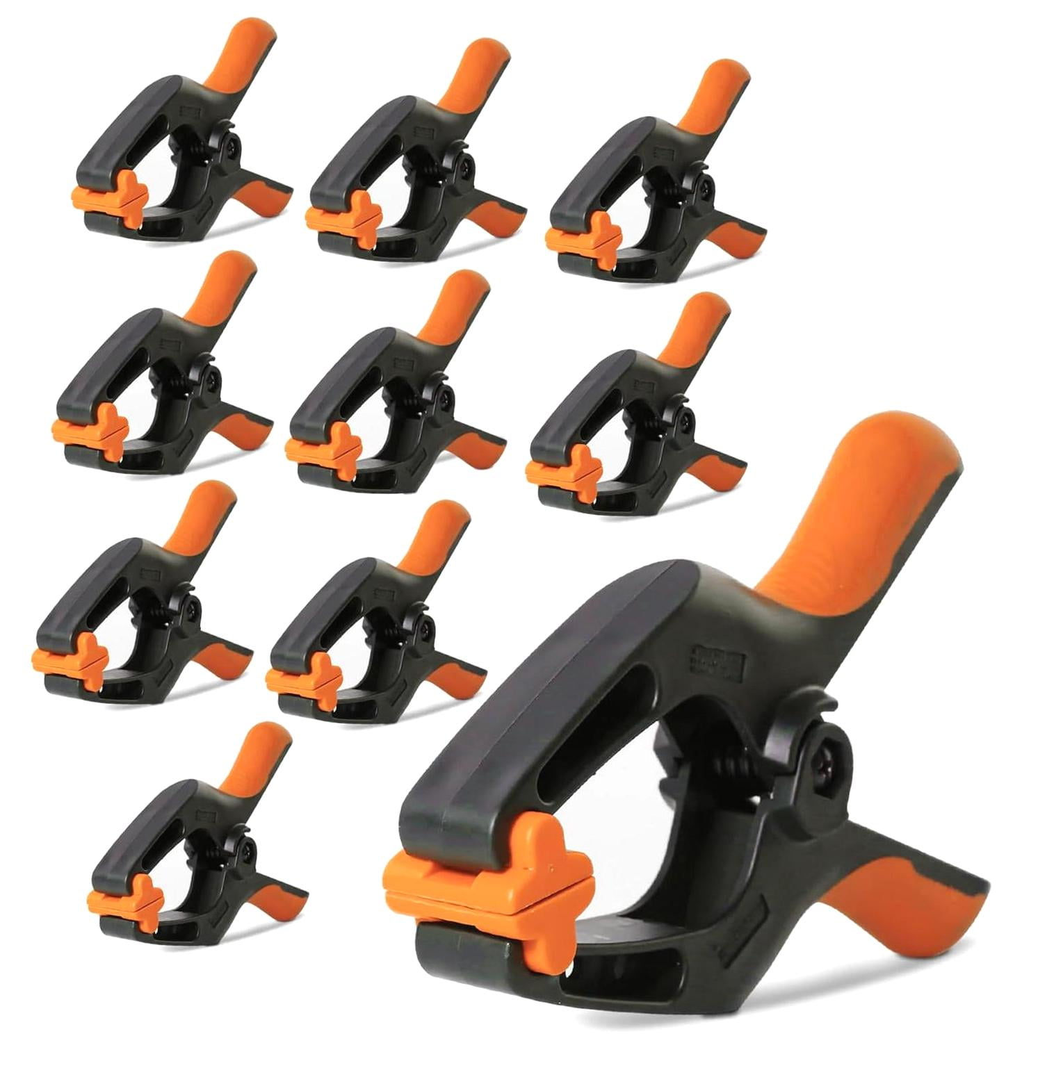 Fuliko 4 Inches Spring Clamps- Pack of 10 Plastic Clamps for Crafts and ...