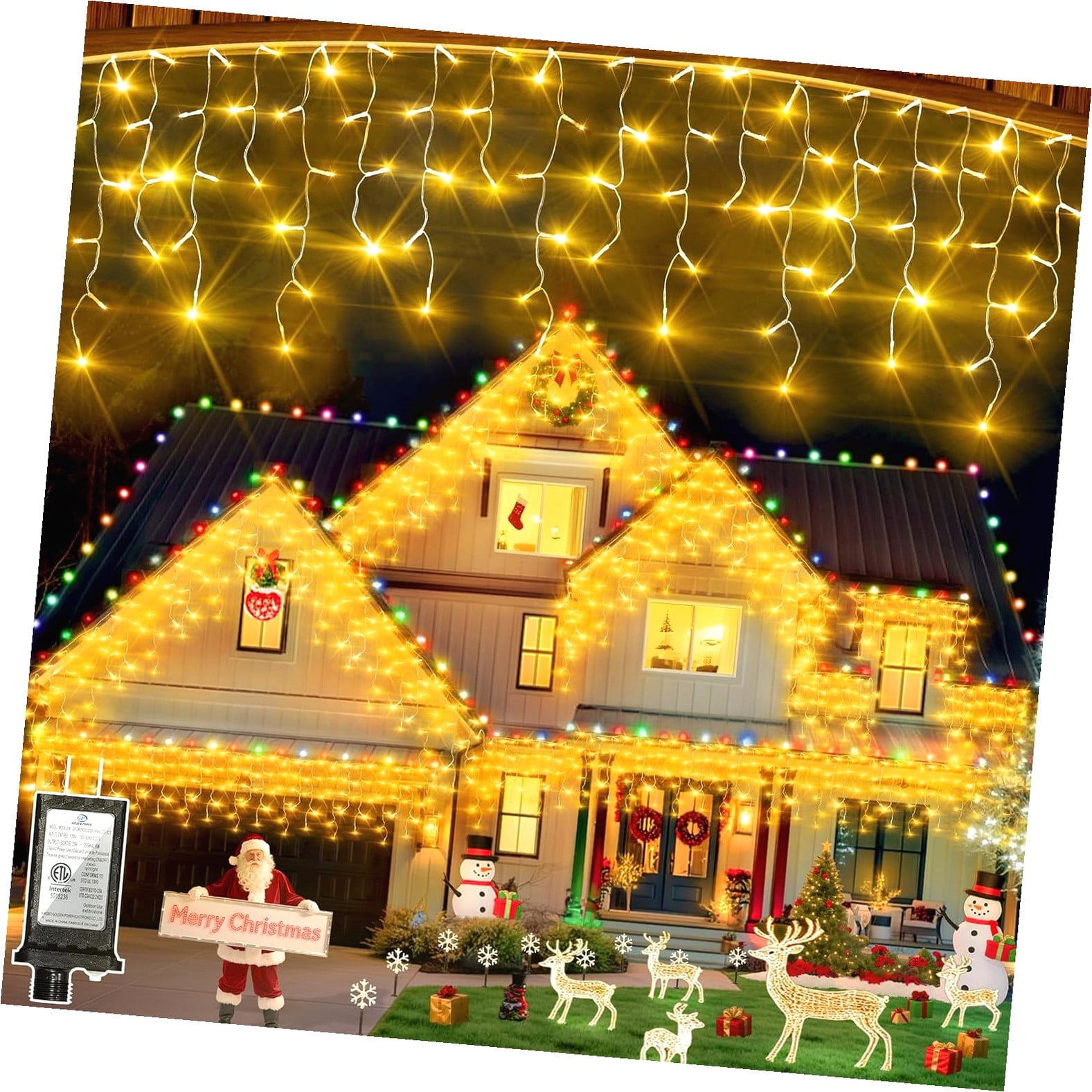 Fuliko 504 for Bedroom, 50ft Christmas Window Lights with 112 Drops 12 ...