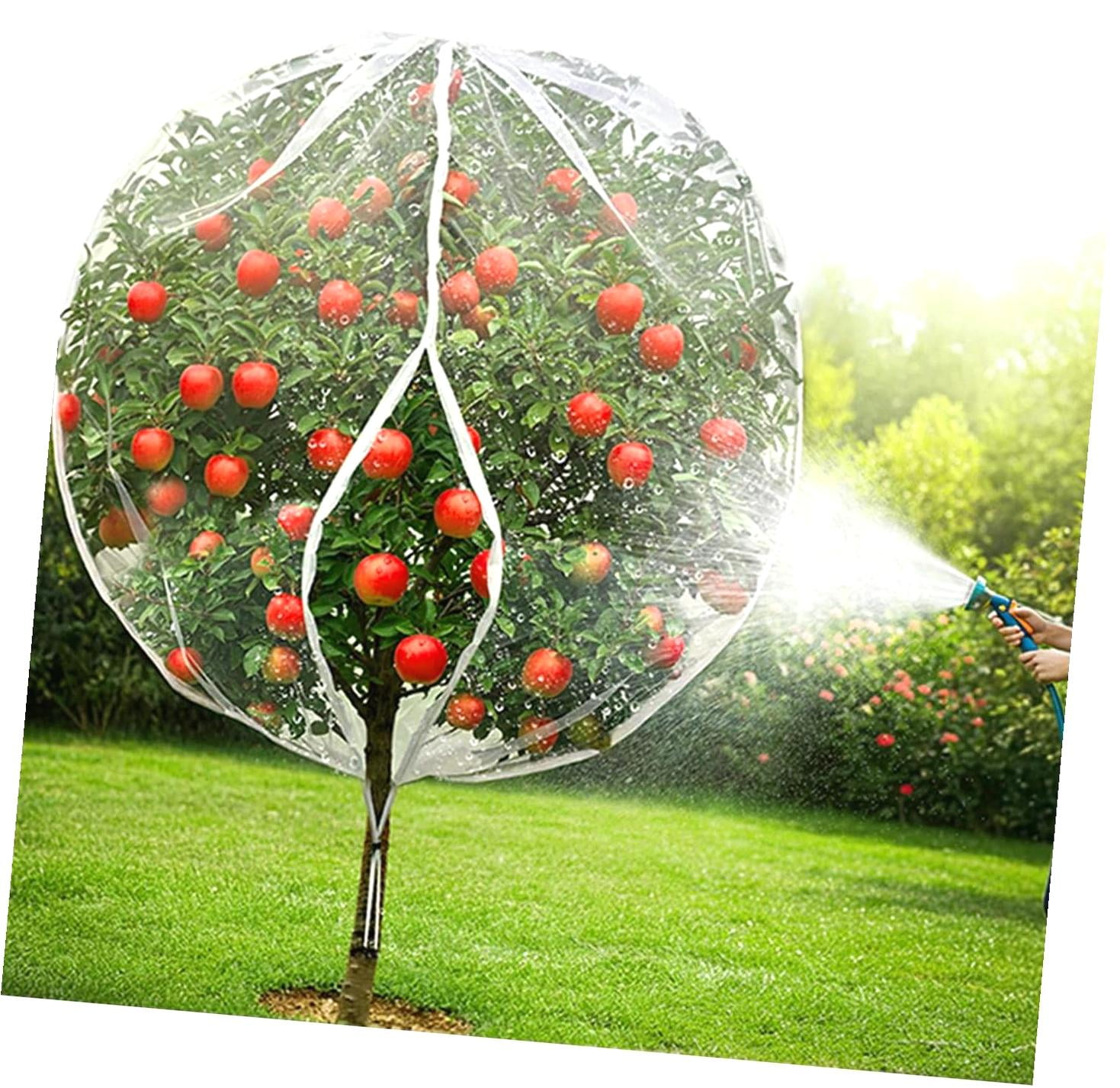 Fuliko 6×7.2Ft Large Fruit Tree Netting with Drawstring & Zipper ...