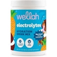 thumbnail image 1 of Wellah Electrolytes Powder (Blue Hawaii) 50 Servings - Hydration Drink Mix, 7 Vitamins & Minerals, Zero Sugar, 1 of 7