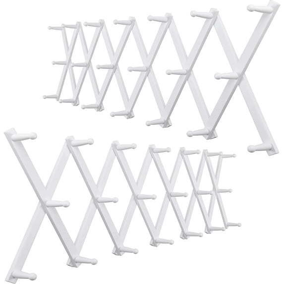 Fuliko Accordion Wall Hanger, Expandable Wooden Rack, Accordion Style ...