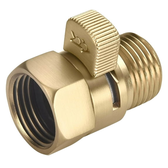 Fuliko Brushed Water Control , 1/2" with Shut Off , Angle Shut Off for Handheld Shower, Water Pressure Regulator for Shower