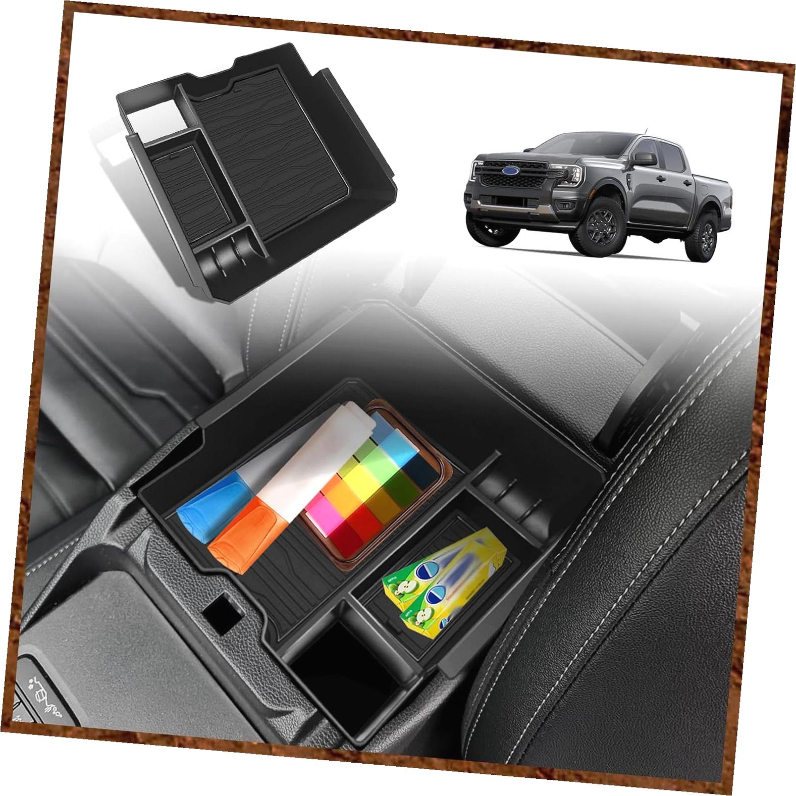 Fuliko Central Console Organizer with Ranger XL XLT Lariat 2024 2025 ...