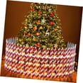 thumbnail image 2 of Sasylvia Christmas Tree Fence With Led String Light Wooden Xmas Tree Gate Candy Cane Picket Fence For Holiday Wedding Party Garden Home Decoration 2 of 12