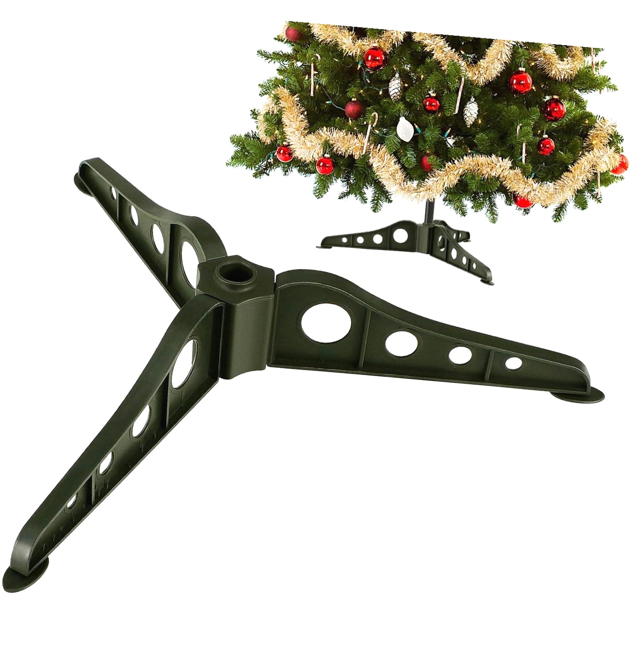 Fuliko Christmas Tree Stand for 5Ft Artificial Tree with Foldable Base ...