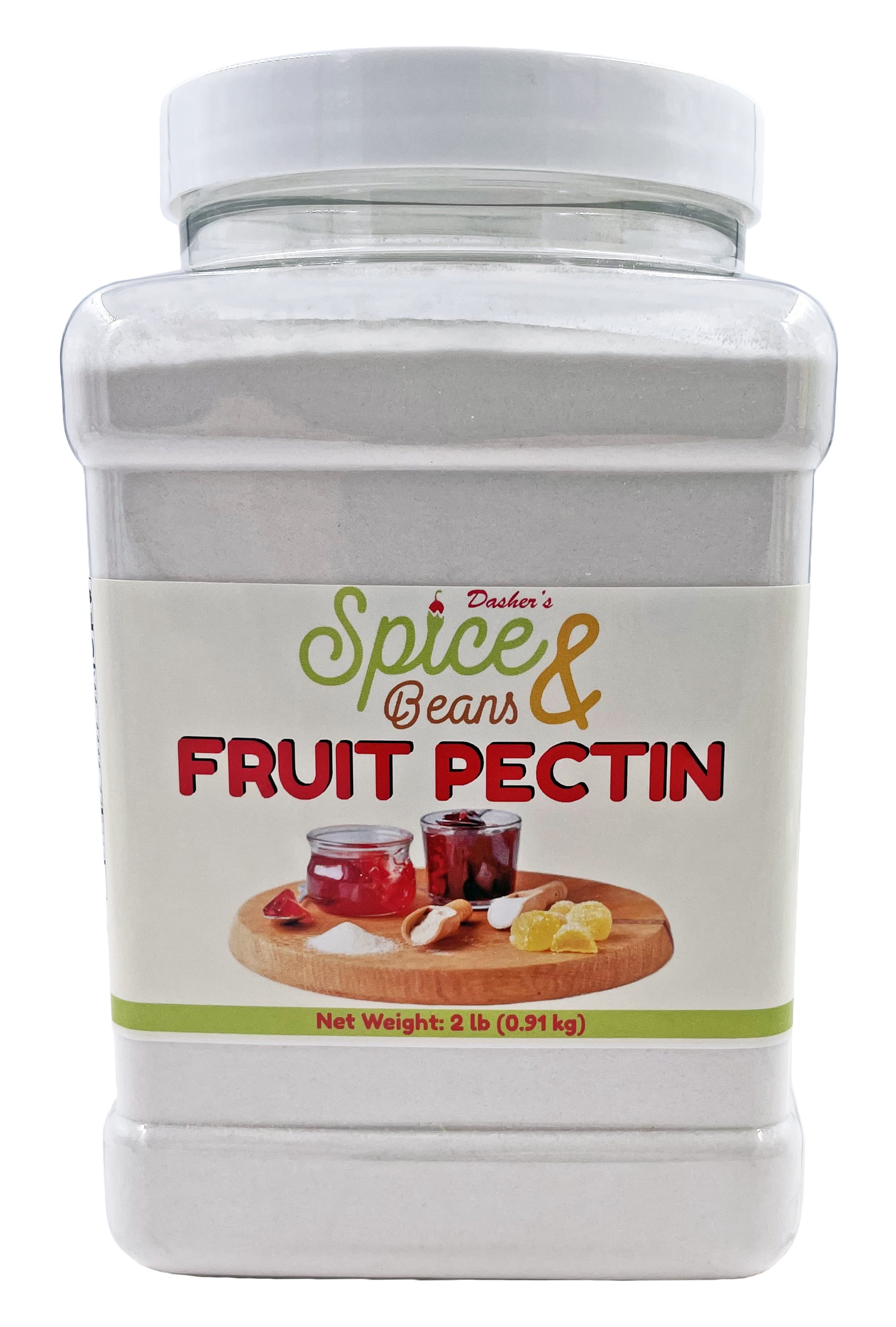 Fruit Pectin - Thickener, Jams, Jellies, Preserves, Fillings, Gummy Candies - by Dasher's Spice & Beans - 2 lb