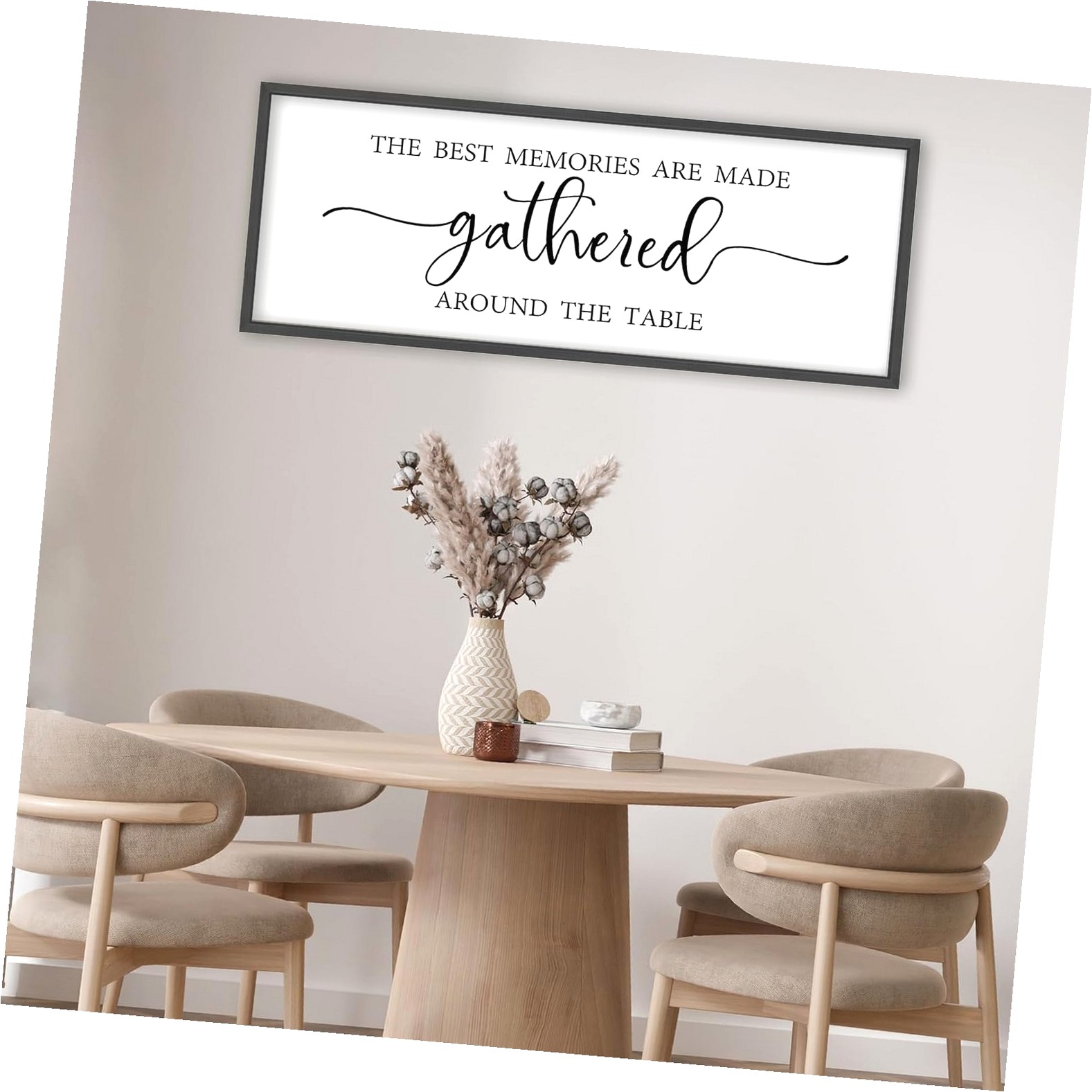 Fuliko Dining Room Wall Decor 32x12 Inch Kitchen Sign The Memories Are ...