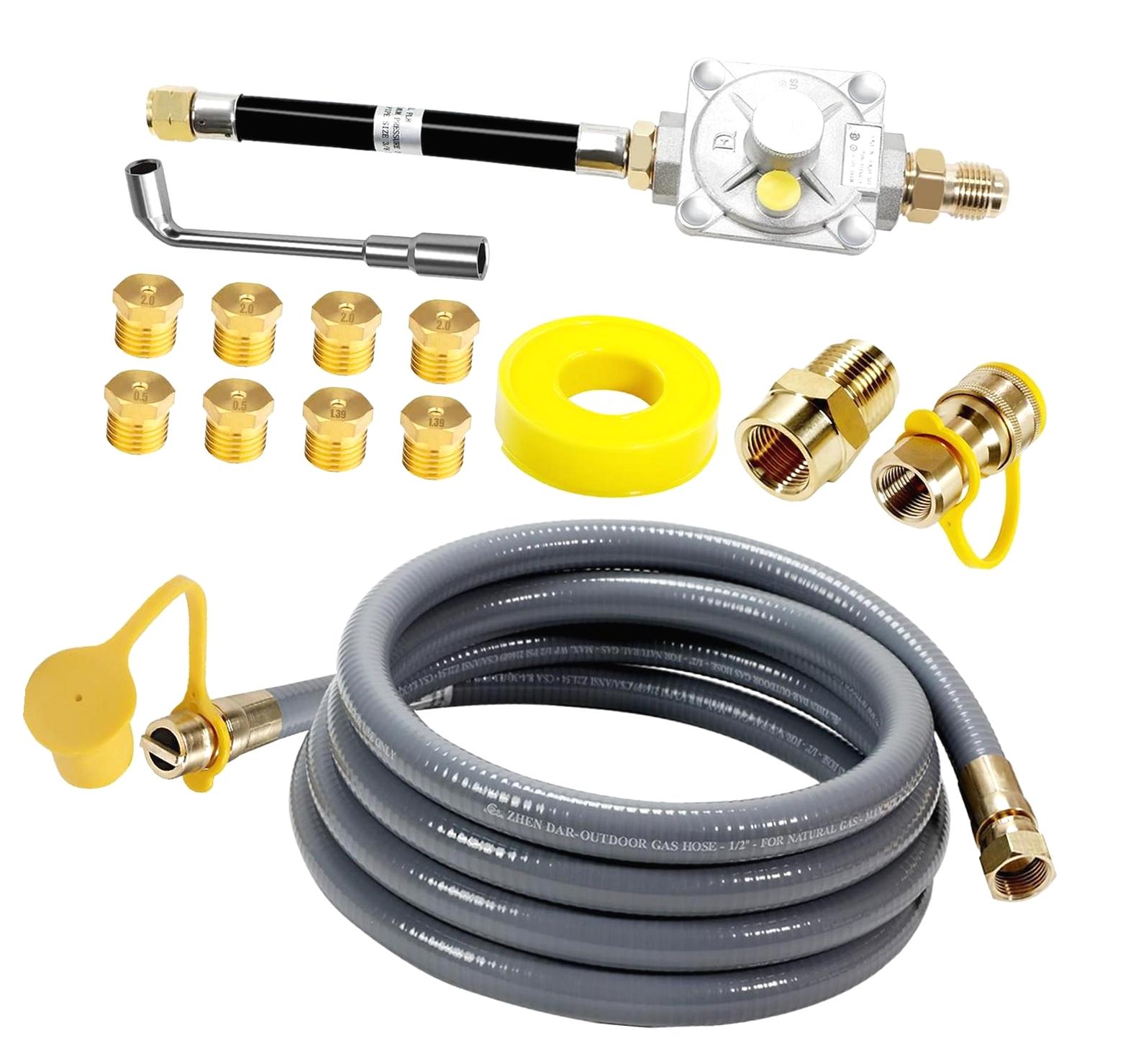 Fuliko Enhanced Propane to Natural Conversion Kit with Regulator ...