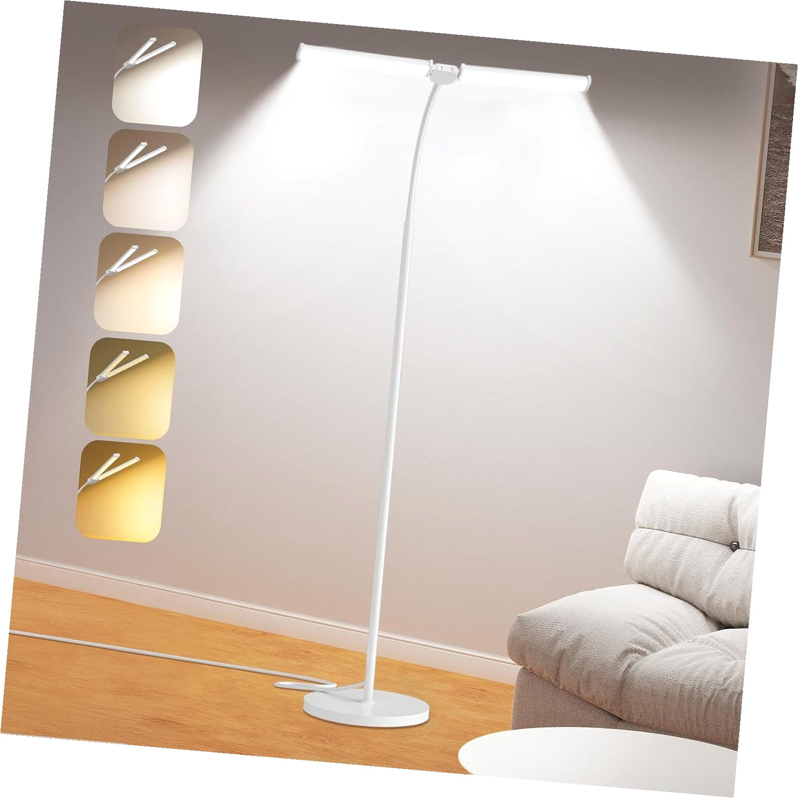 Fuliko Floor Lamp Room, Bright Reading Lamps for Office, Multiple ...