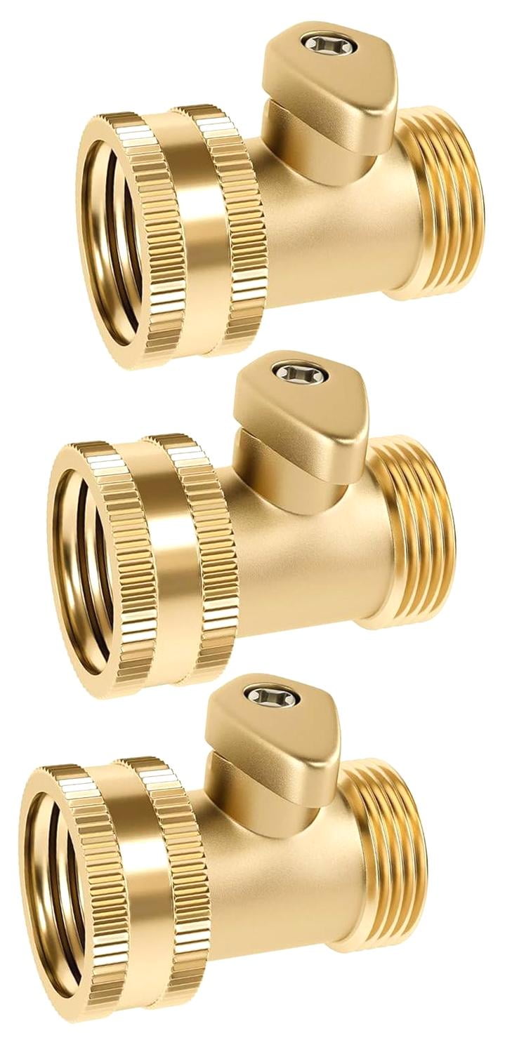 Fuliko Garden Shut Off Valve, 3/4 Inch, Includes Rubber Washers for ...