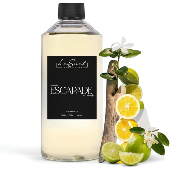 Luxscent Collection Aroma Oil, Escapade, 500ml, Waterless Essential Oil, Hotel Inspired Fragrance