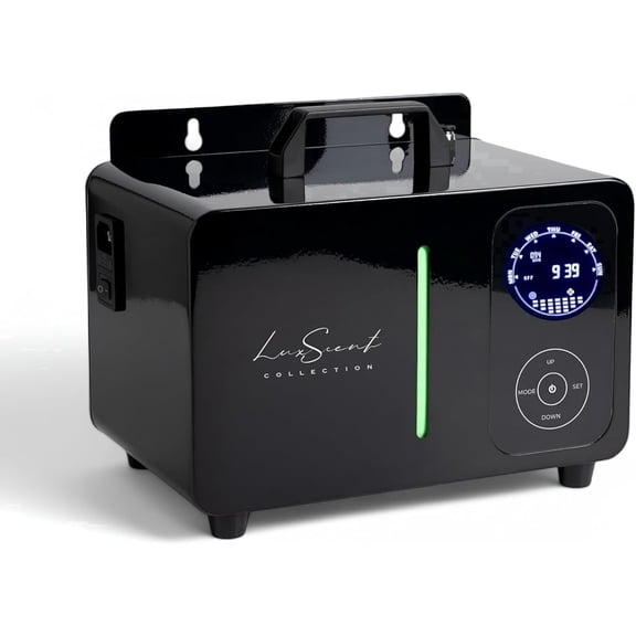 Luxscent Collection Museum HVAC Waterless Aroma Diffuser, Black, Covers Up to 7,500 Sq. Ft.