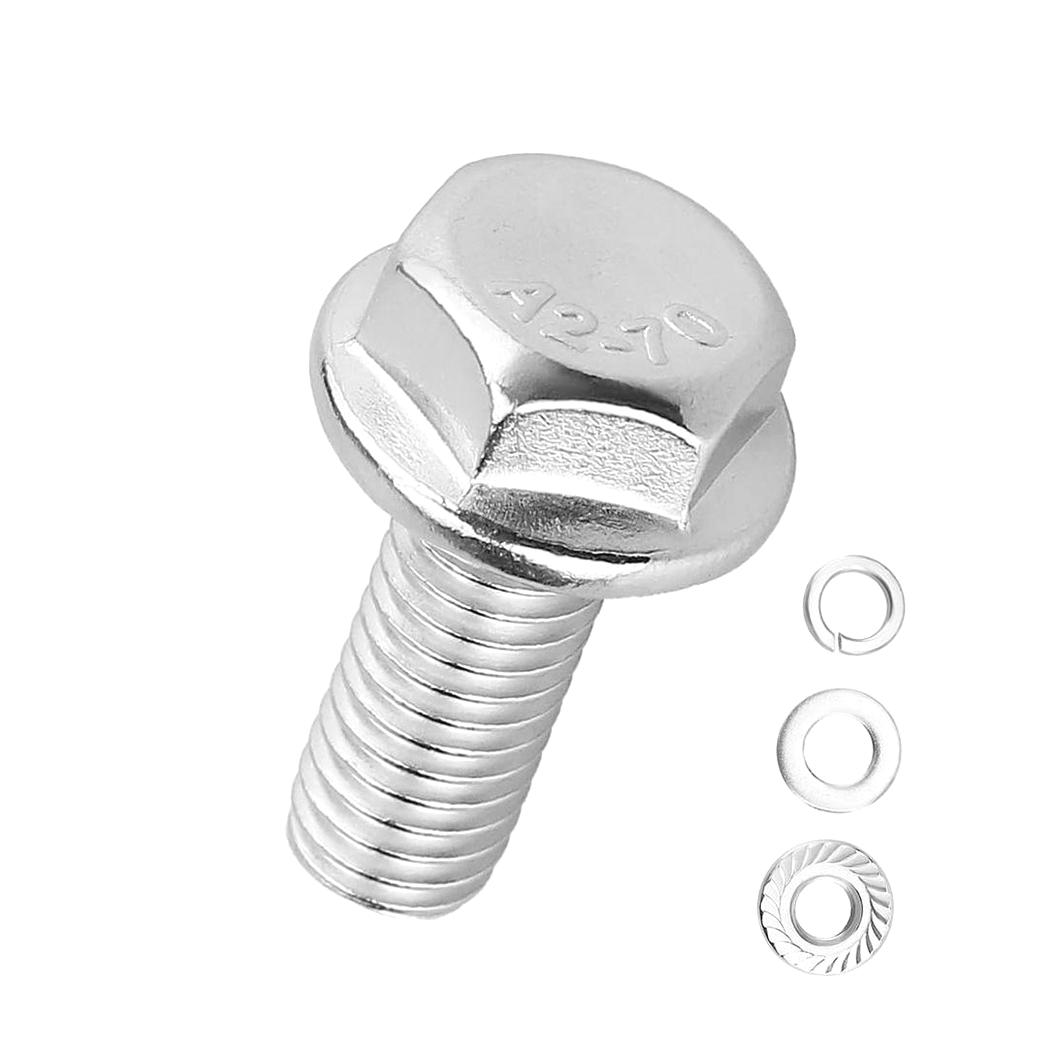STIG Stainless Steel Engine Bolt & Flange Nut Kit – Kawasaki KX125 1992-1997 – 63pc Allen Head Set - View #2