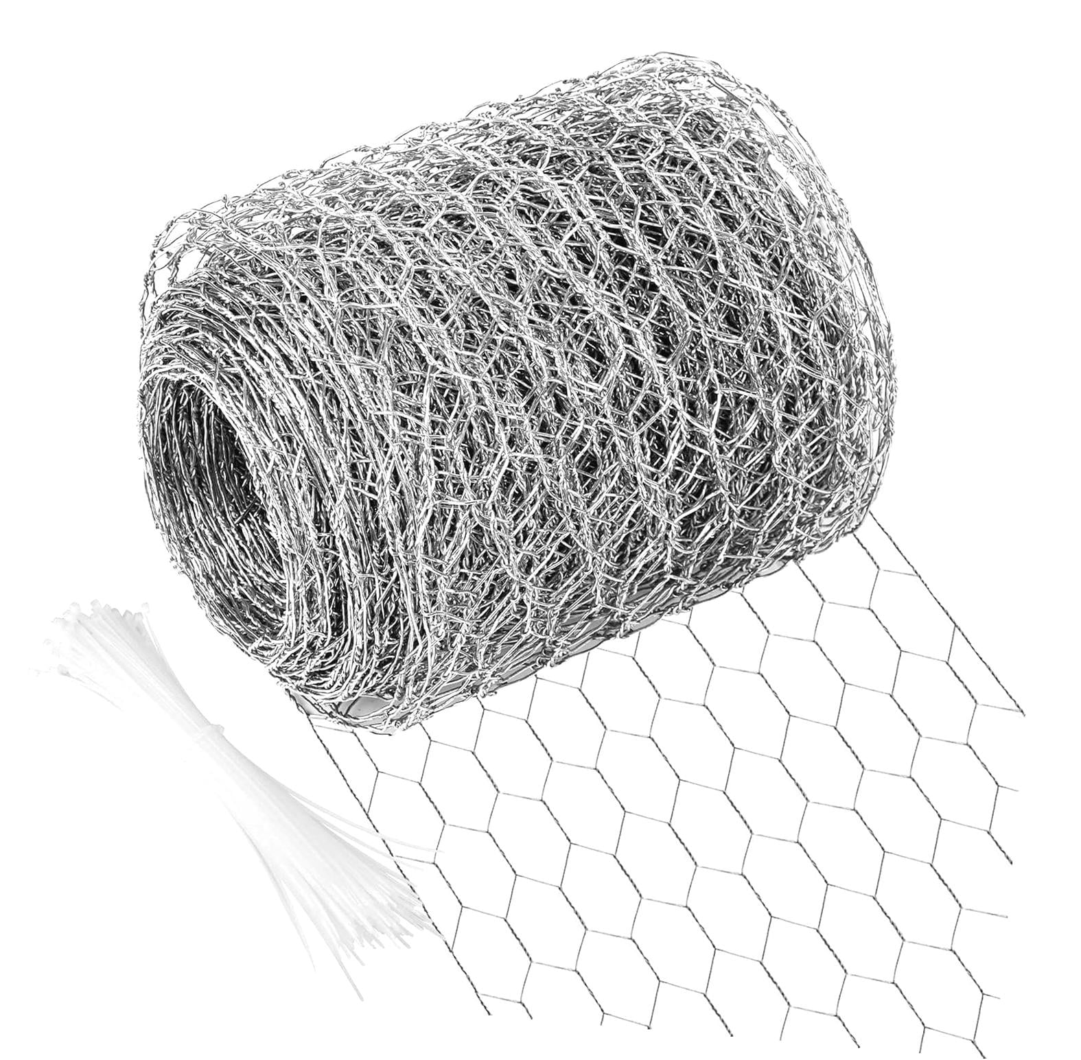 Fuliko Poultry Netting, 4 x 787 Inches, Hexagonal Galvanized Mesh for ...