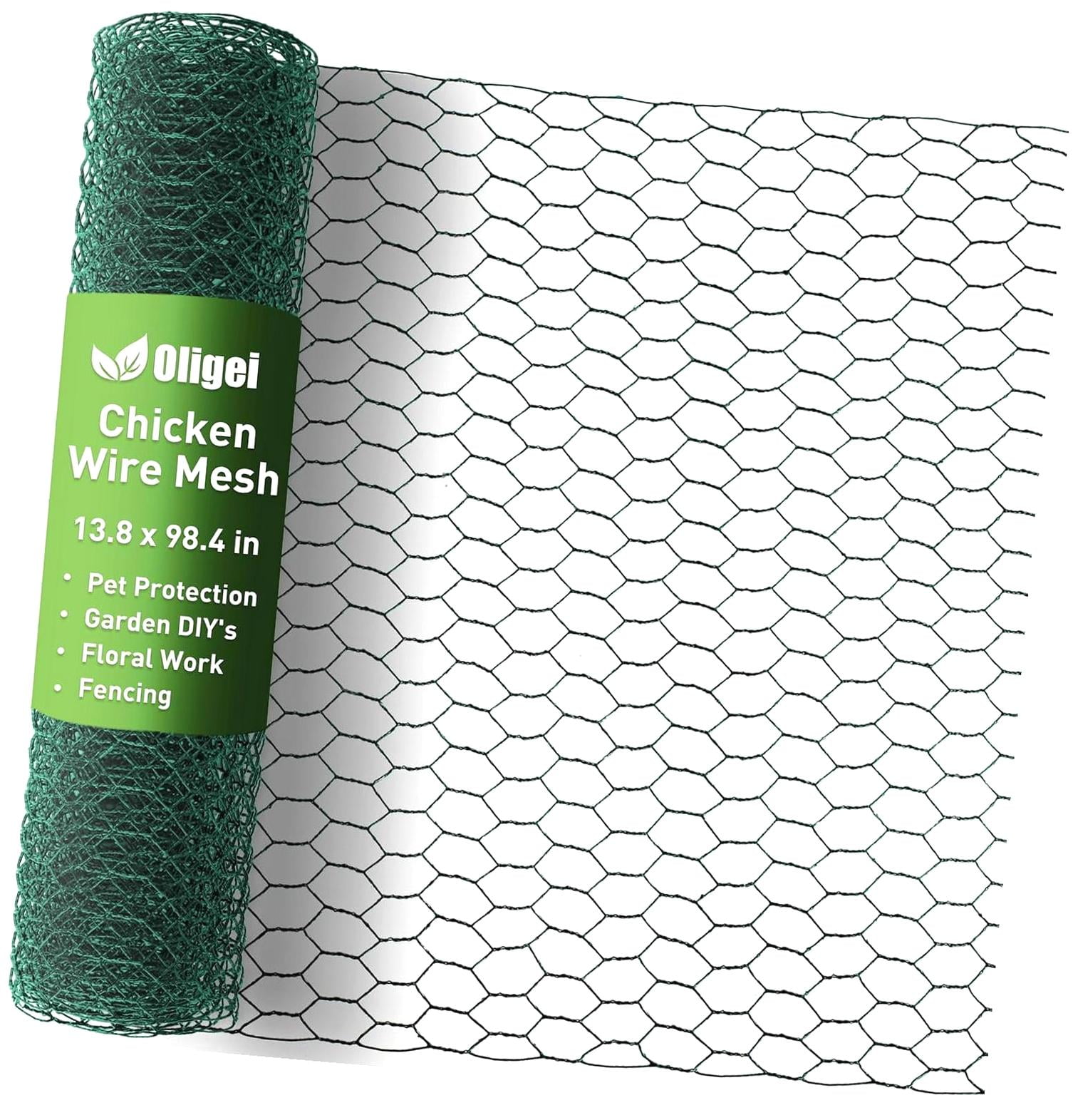 Fuliko Poultry Wire for Floral Designs, Chicken Wire Mesh 13.8 x 98.4 ...