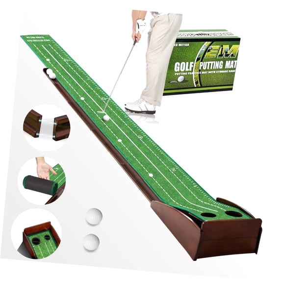 Fuliko Putting Mat for Indoors Putting Mat - Indoor Putting with . Putting Mat for Practice, and to Clean. Great