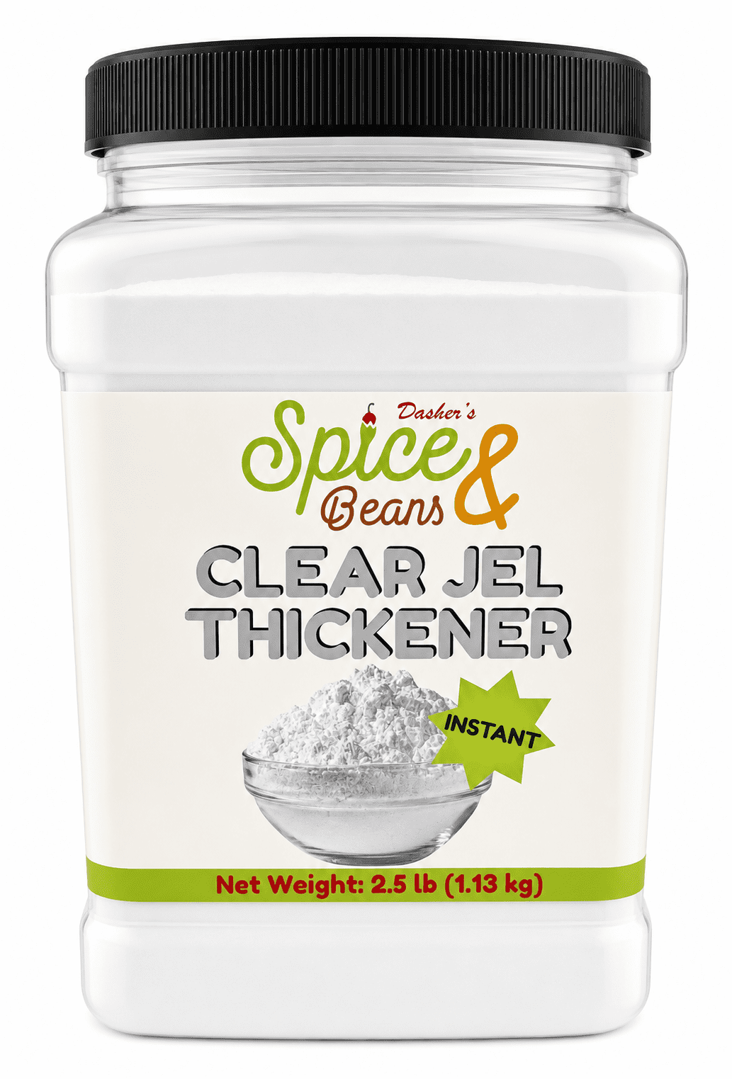 Clear Jel Instant Thickener - by Dasher's Spice & Beans - 2.5 lb.