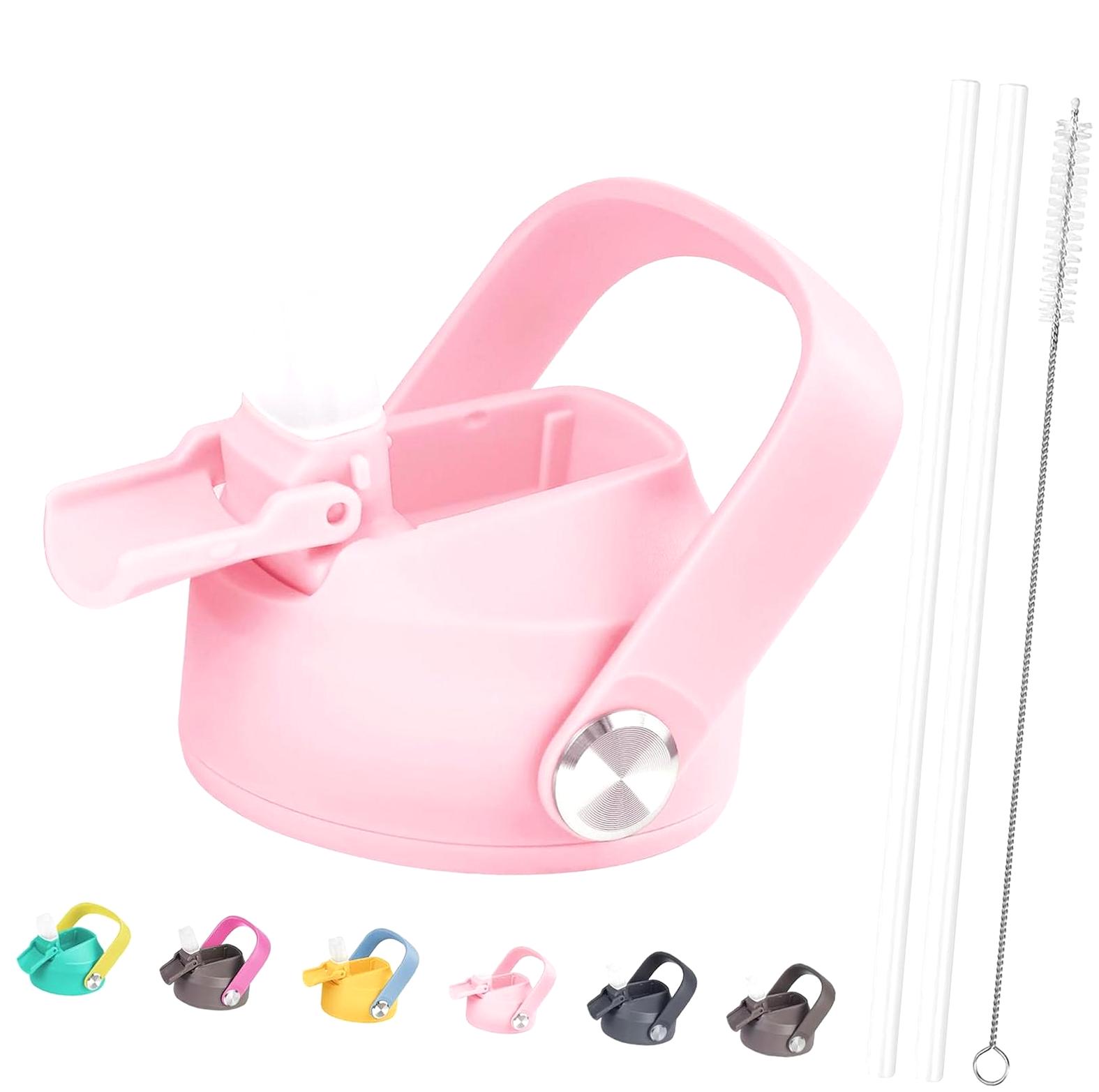 IRON FLASK Replacement Straw Lid For Wide Mouth Bottles - BPA Free, Push-Open Straw, Swivel Handle 1 thumbnail image