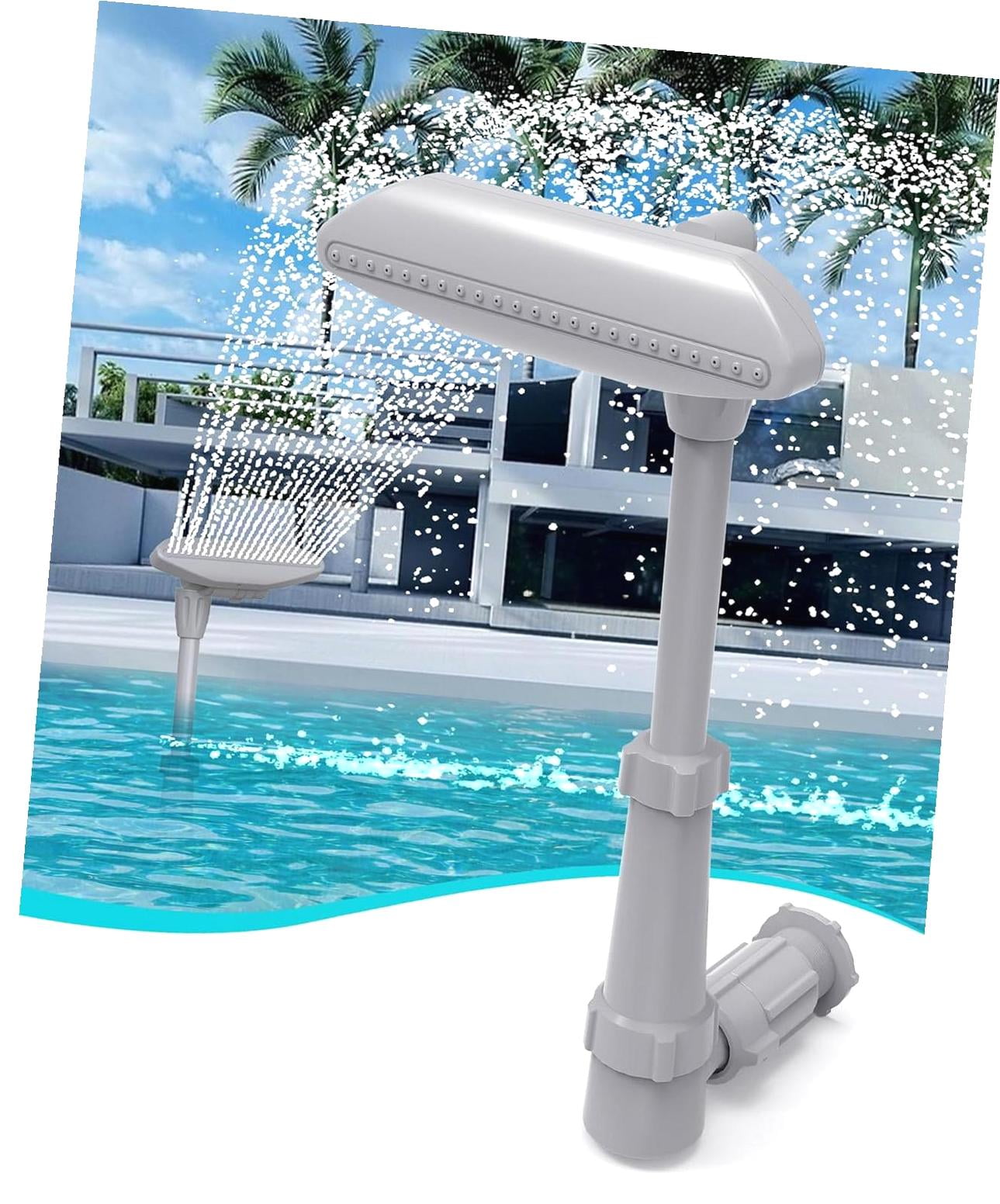 Fuliko Swimming Pool Waterfall Fountain Spray - Features 2 Fountain ...
