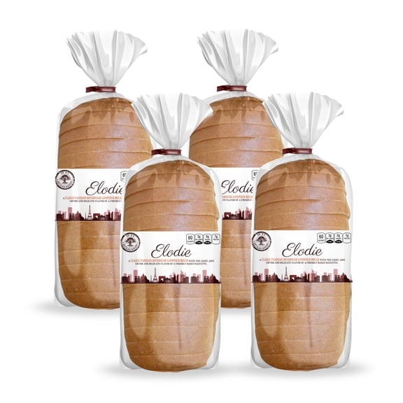 Dr. B's Elodie Parisian Style White Sourdough Sandwich Bread | 3g Net Carbs & 7g Protein | Low Calorie, Vegan, Sugar Free, Nut Free | Fresh Sliced Keto & Low Carb Bread Loaf (4 Pack (16 oz))