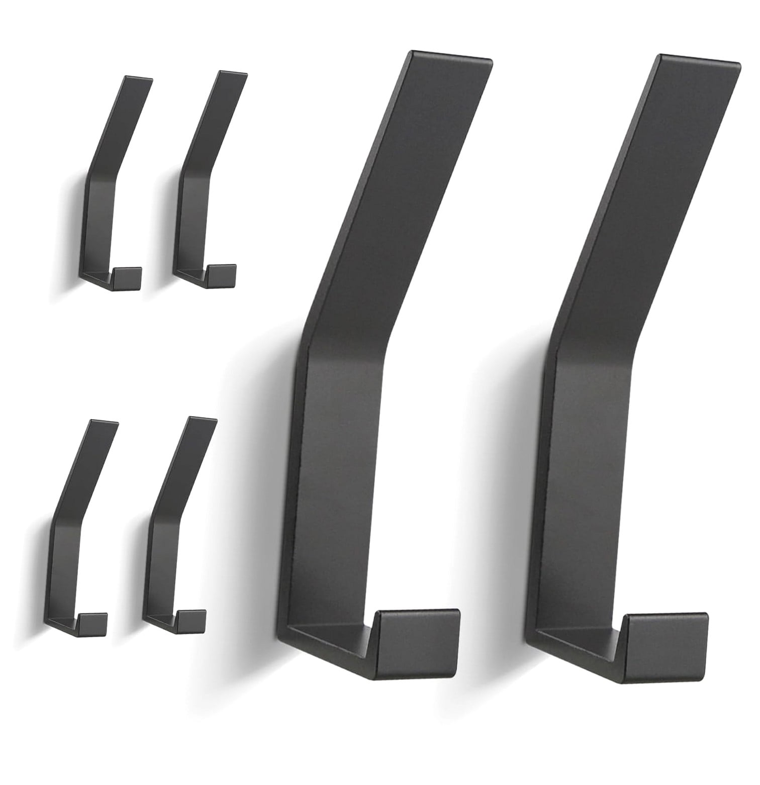 Fuliko Wall Mounted Coat , 6 Pack Wall Hangers for Clothing, , Ropes ...